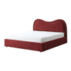 Bienne Velvet Curved Headboard Modern Bed Frame