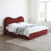 Bienne Velvet Curved Headboard Modern Bed Frame