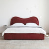 Bienne Velvet Curved Headboard Modern Bed Frame