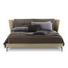 Bixby Modern Microfiber Leather+Linen Fabric Bed Frame