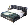 Chad Technical Fabric Wide Headboard Bed Frame