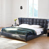 Chad Technical Fabric Wide Headboard Bed Frame