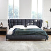 Chad Technical Fabric Wide Headboard Bed Frame