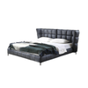 Chad Technical Fabric Wide Headboard Bed Frame