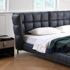 Chad Technical Fabric Wide Headboard Bed Frame