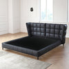 Chad Technical Fabric Wide Headboard Bed Frame