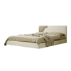 Chima Microfiber Leather Modern Floating Bed Frame