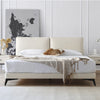 Clara Suede Fabric Modern Bed Frame