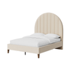 Devonte Velvet Fabric Vintage High Headboard Bed Frame