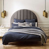 Devonte Velvet Fabric Vintage High Headboard Bed Frame