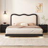 Dorsey Microfiber Leather Modern Floating Bed Frame