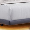 Ean Velvet Fabric Cloud Shape Floating Bed Frame