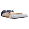 Ean Velvet Fabric Cloud Shape Floating Bed Frame