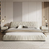 Efrain Suede Fabric Modern Bed Frame