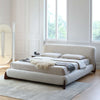 Ellie Boucle Fabric Modern Design Minimalist Bed Frame