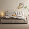 Estonia Suede Fabric Modern Upholstered Headboard Bed Frame