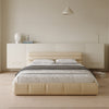 Harpern Suede fabric Upholstered Headboard Modern Bed Frame