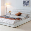 Harpern Suede fabric Upholstered Headboard Modern Bed Frame