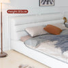 Harpern Suede fabric Upholstered Headboard Modern Bed Frame