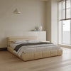 Harpern Suede fabric Upholstered Headboard Modern Bed Frame