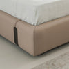 Hess Microfiber Leather Rounded Corners Headboard Simple Bed Frame