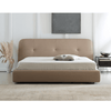 Hess Microfiber Leather Rounded Corners Headboard Simple Bed Frame