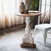 Itotia Retro Carved Round Side Table