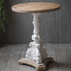 Itotia Retro Carved Round Side Table