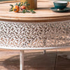 Ixtli Retro Openwork Carved Round Side Table