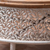 Ixtli Retro Openwork Carved Round Side Table