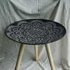 Jabre Moroccan style Flower Pattern Round Side Table