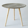 Jacquard  Moroccan style Stripe/Dot Pattern Round Side Table