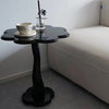 Kanoa Black/White Flower Shaped Modern Side Table