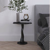 Kanoa Black/White Flower Shaped Modern Side Table