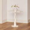 Kanoa Black/White Flower Shaped Modern Side Table