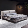 Stephen Microfiber Leather / LInen fabrics Luxury Spliced Headboard Bed Frame