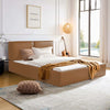 Bakarne Microfiber Leather Minimalism Luxury Modern Style Bed Frame