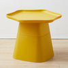 Patli Plastic Side Table in Pink/Yellow/Gray