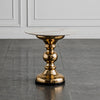 Alev Round Side Table in Golden/Silver