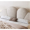 Danon Suede Fabric Flower Shaped Headboard Modern Bed Frame