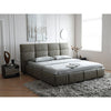 Erryn Suede Fabric Simple Modern Bed Frame