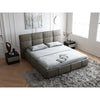 Erryn Suede Fabric Simple Modern Bed Frame