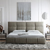 Erryn Suede Fabric Simple Modern Bed Frame